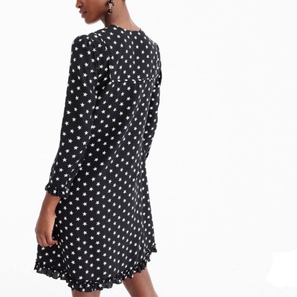 J. Crew Silk Star Print dress